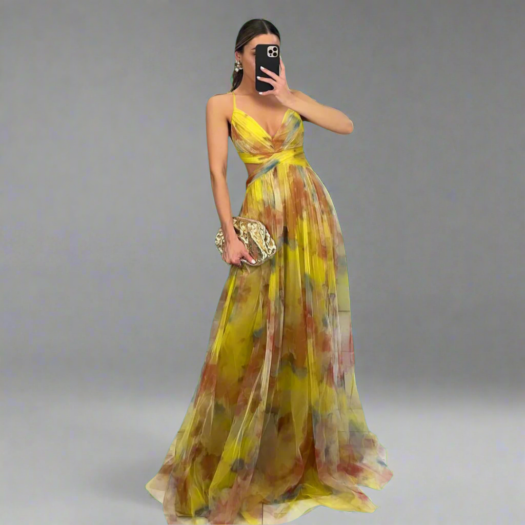 Prysentha | Elegant Maxi Dress with Graceful Flow