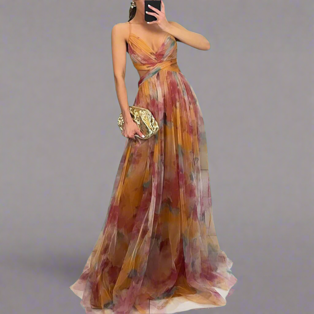 Prysentha | Elegant Maxi Dress with Graceful Flow