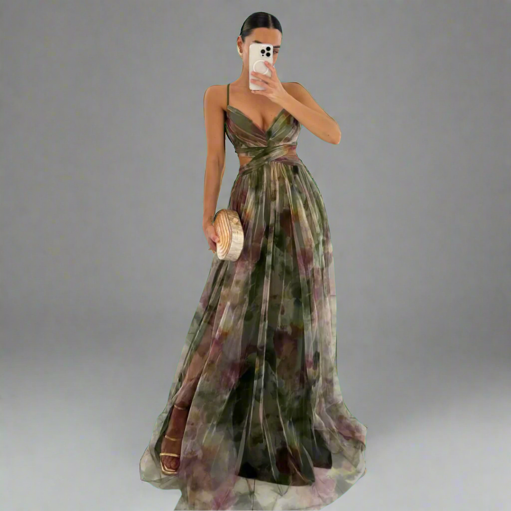 Prysentha | Elegant Maxi Dress with Graceful Flow