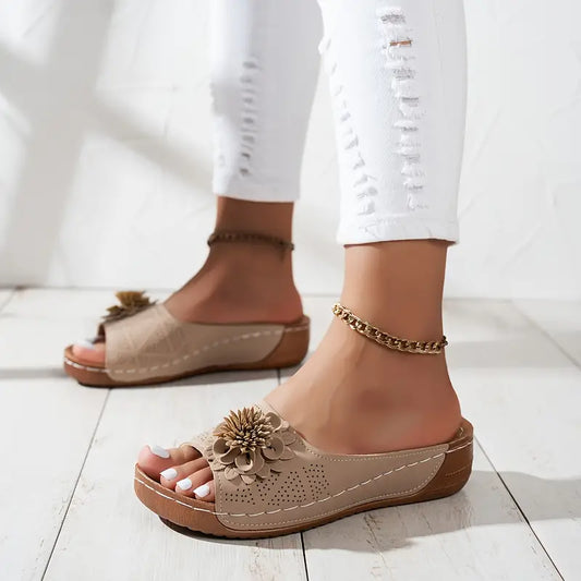 FLORA | Orthopedic Sandals with Floral Design